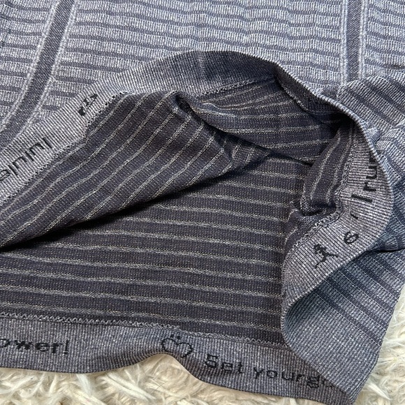 Lululemon Swiftly Tech Tank Rugby Stripe Tonal Heathered Black Grape - Picture 2 of 3